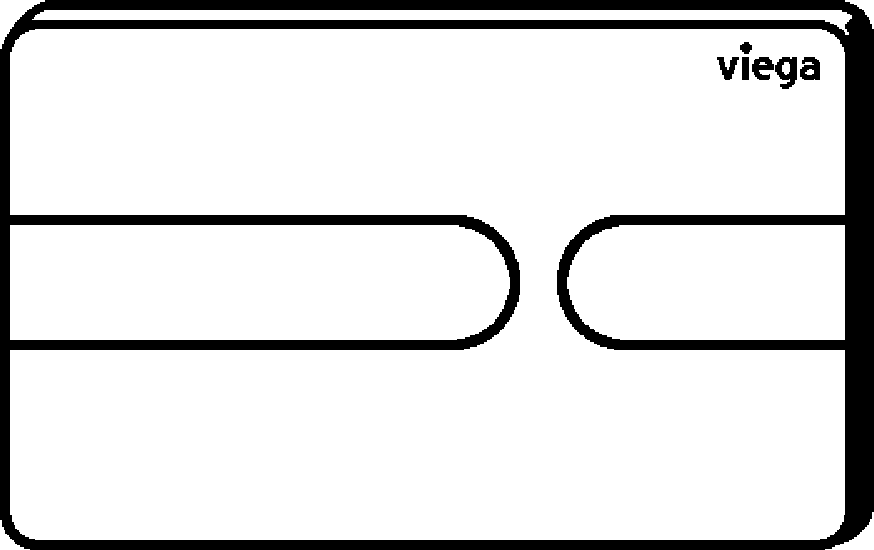 Viega Панель смыва Prevista для унитазов 8613.1 (773182) 773 182 - Вид №2