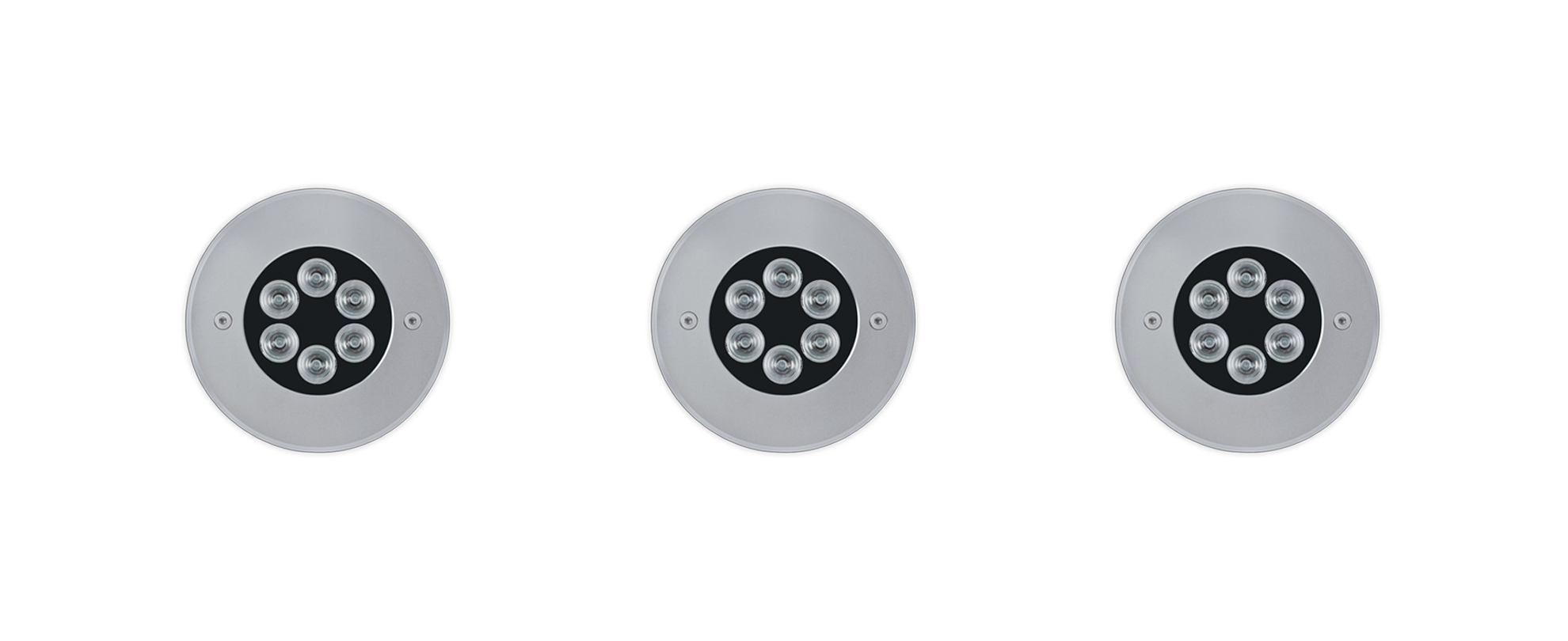 8480218 Встраиваемый в пешеходный пол Platek MINI FULL INOX  MINI FULL INOX - 6 LED 3000K 44°  - Вид №1