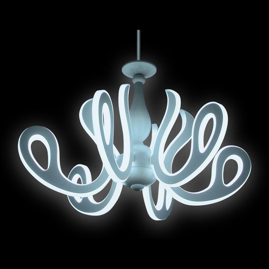 Потолочная светодиодная люстра Ambrella light Orbital Classic FK81/6 WH 292W D640 белая SUPERNW ДИЗАЙНЕРСКИЕ, ORBITAL CLASSIC 220085 Белый  - Вид №1