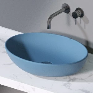 L243141 Накладная раковина на столешницу  овальная A. e T. Italia THIN