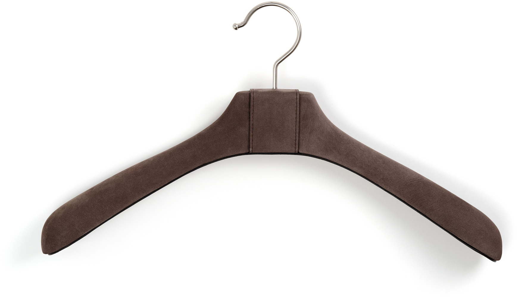 Вешалка для одежды - 40X5,5 см / нубук-кожа_coffee