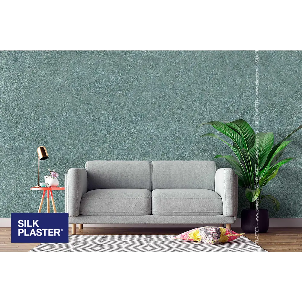 Жидкие обои Silk Plaster Absolute А255 1.05 кг цвет изумрудно-зеленый STLM-2138415 - Вид №4