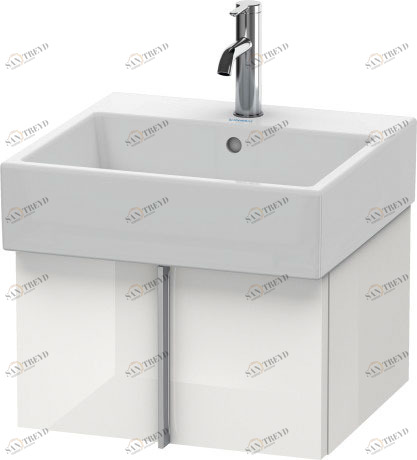 VA612402222 Тумбочка подвесная Vero Air #VA6124 484 x 431 мм Белый глянцевый декор Duravit
