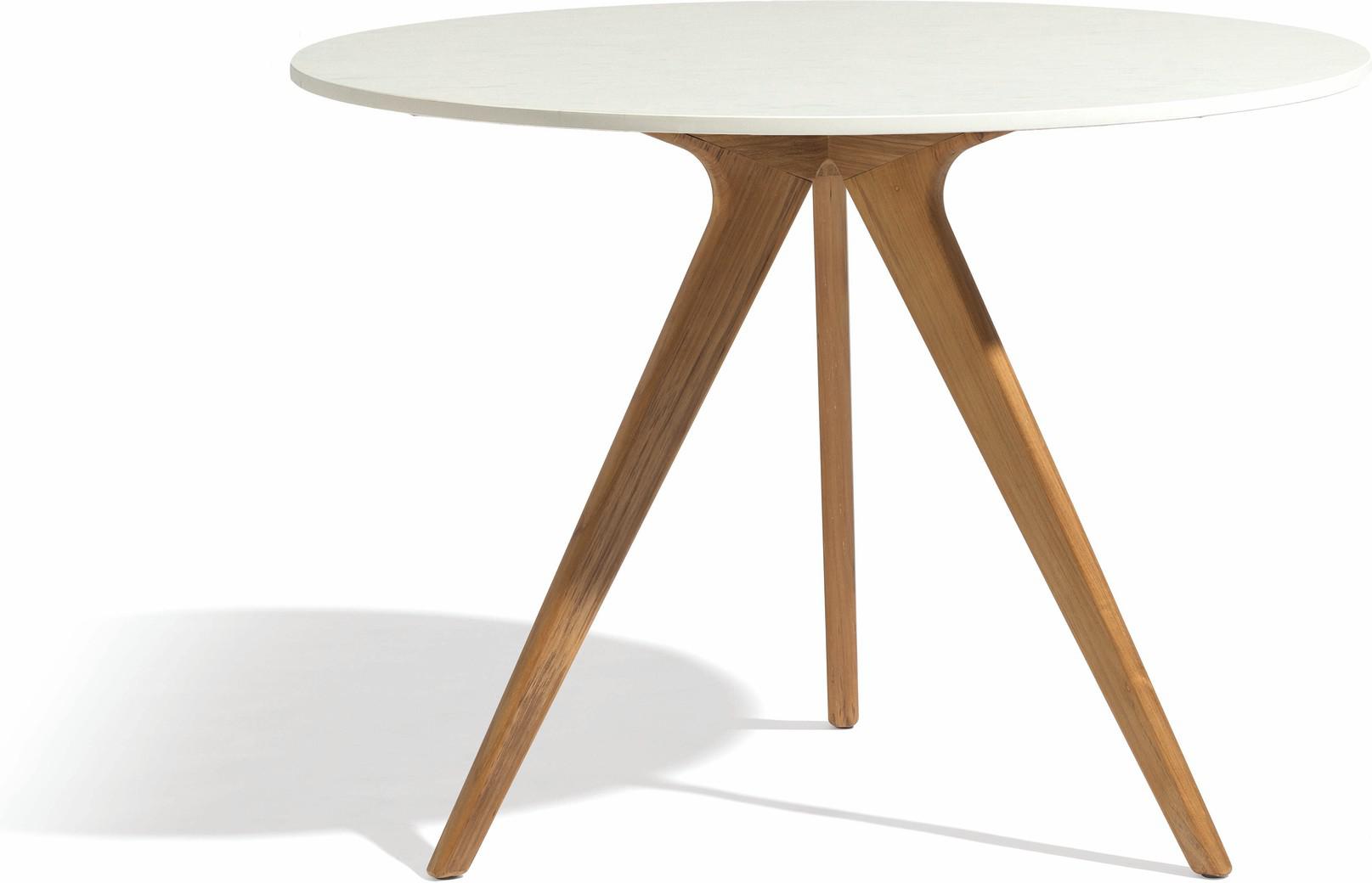 MNST982 Обеденный стол teak ⌀100см Manutti Torsa