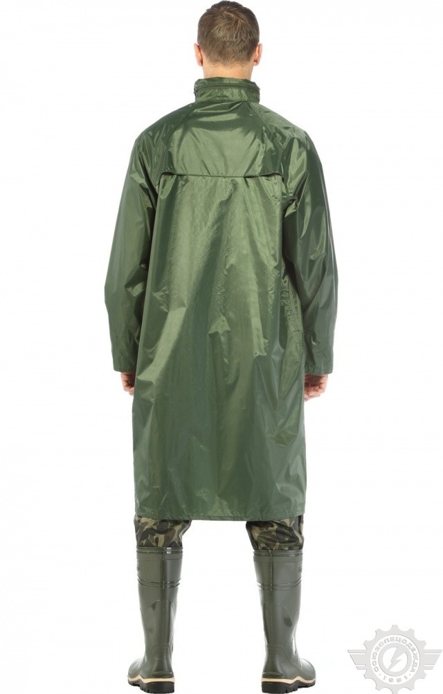 5041818 Плащ Альбатрос влагозащитный ЛАЙТ М зеленый  Непромокаемая спецодежда  размер XXXXL  - Вид №6