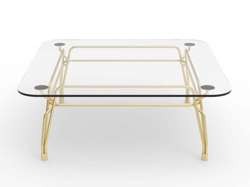 Хрустальный квадратный журнальный столик GHIDINI1961 Ботани ARCH-00121717