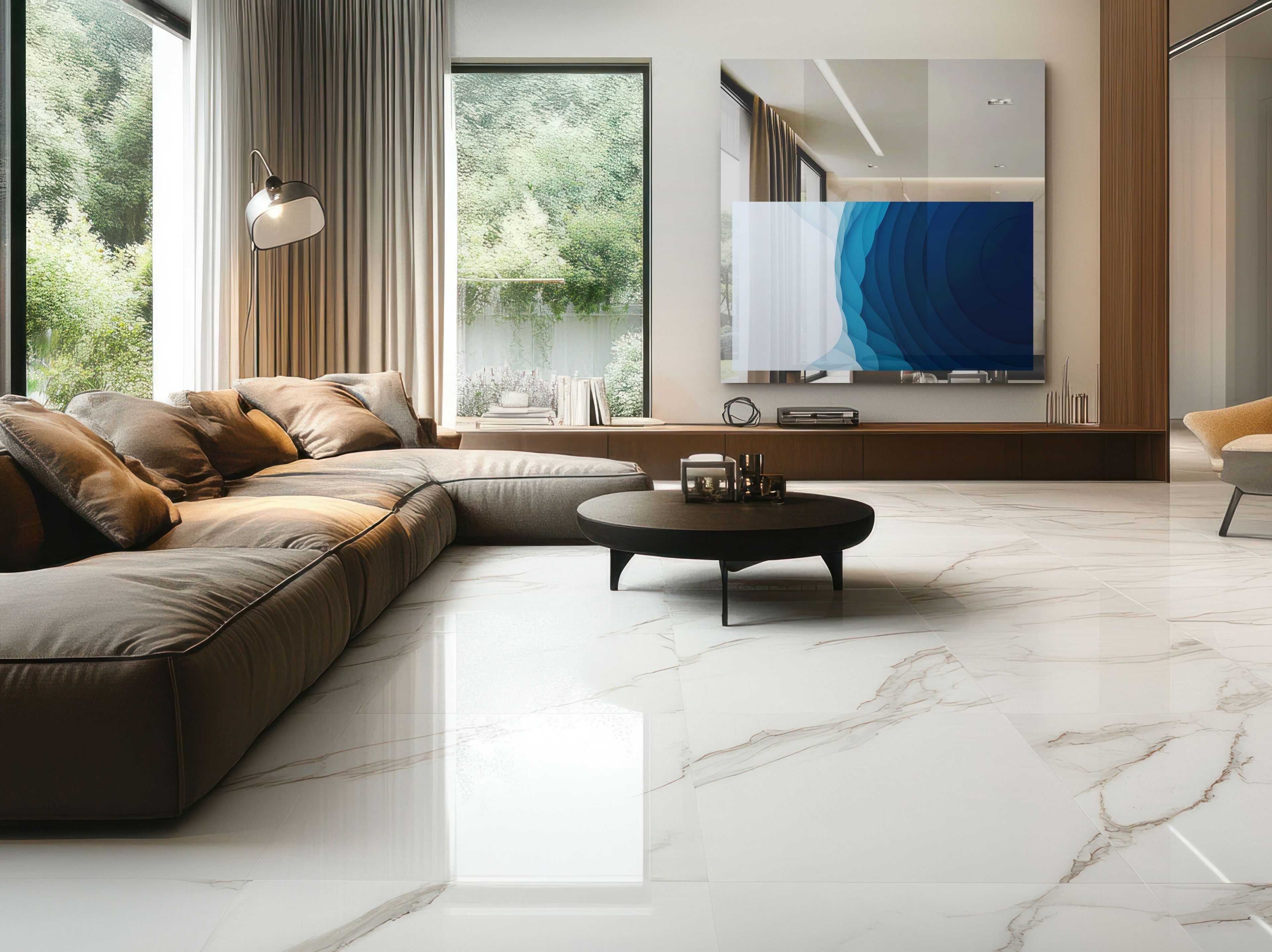 Прямоугольное настенное зеркало со встроенным отсеком для телевизора NEOD Neptune ARCH-00123057 - Вид №4