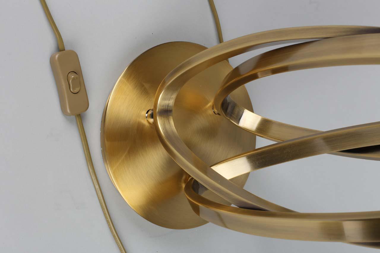 Настольная лампа золотая с белым абажуром Bardolino OML-83704-01 OMNILUX ИНТЕРЬЕРНЫЕ 00-3834829 Белый;золото  - Вид №1