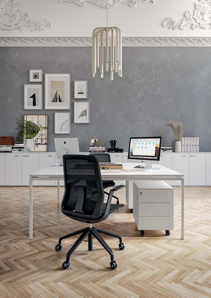 Вращающееся офисное кресло с колесами Quadrifoglio Group дизайн-офис ARCH-00081549 - Вид №2