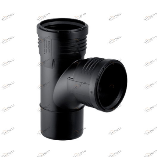 Тройник со смещенным входом 87,5° DN110/100 Geberit Silent-PP Santreyd 390.555.14.1