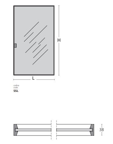 Хрустальная дверь Glas Italia ARCH-00143036 - Вид №2