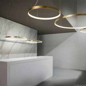 Panzeri M03319.075.0510 Mat Brass Zero Round светильник подвесной