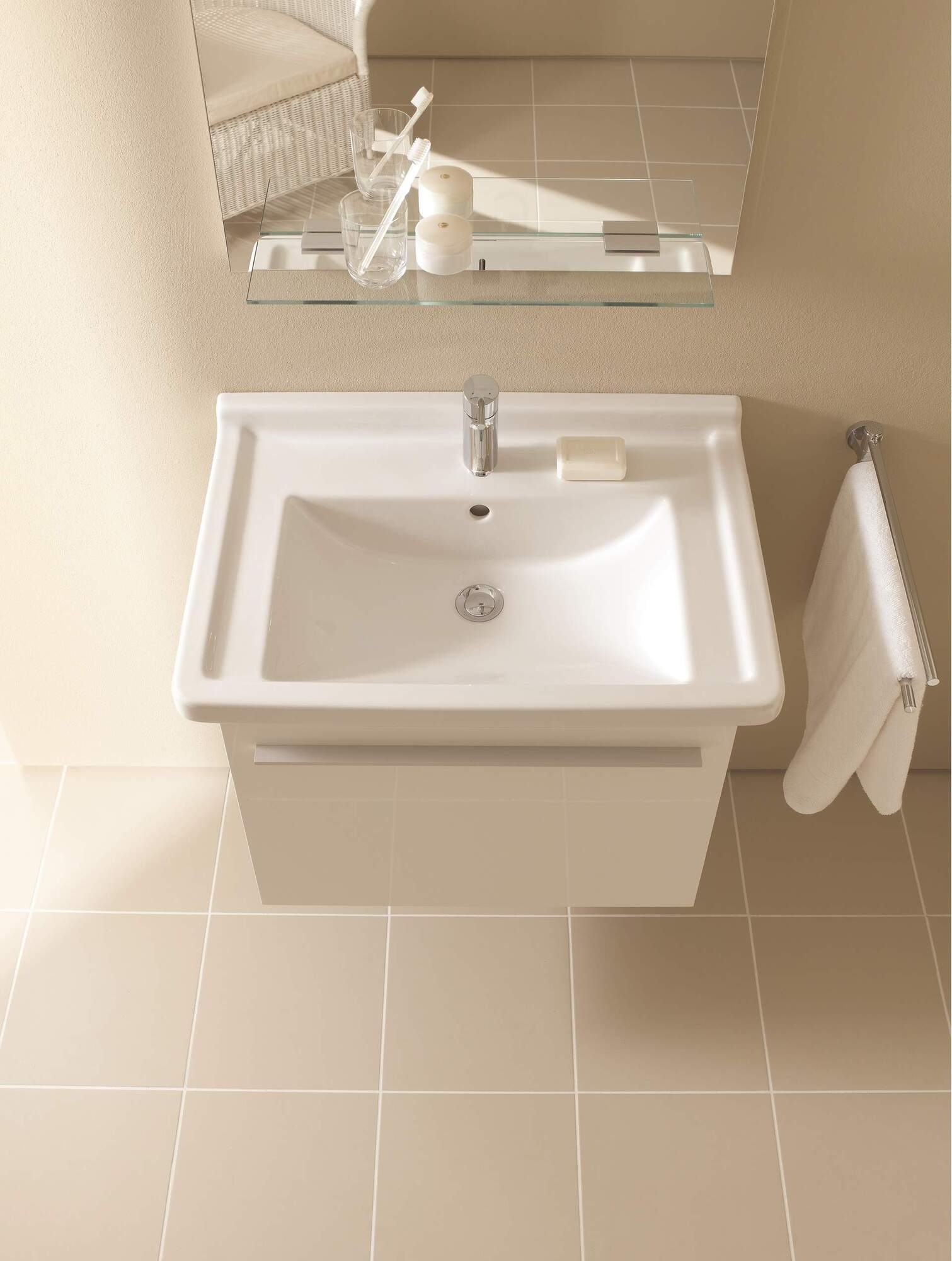 XL605601818 Тумбочка подвесная X-Large #XL6056 600 x 468 мм Белый матовый, декор Duravit - Вид №3