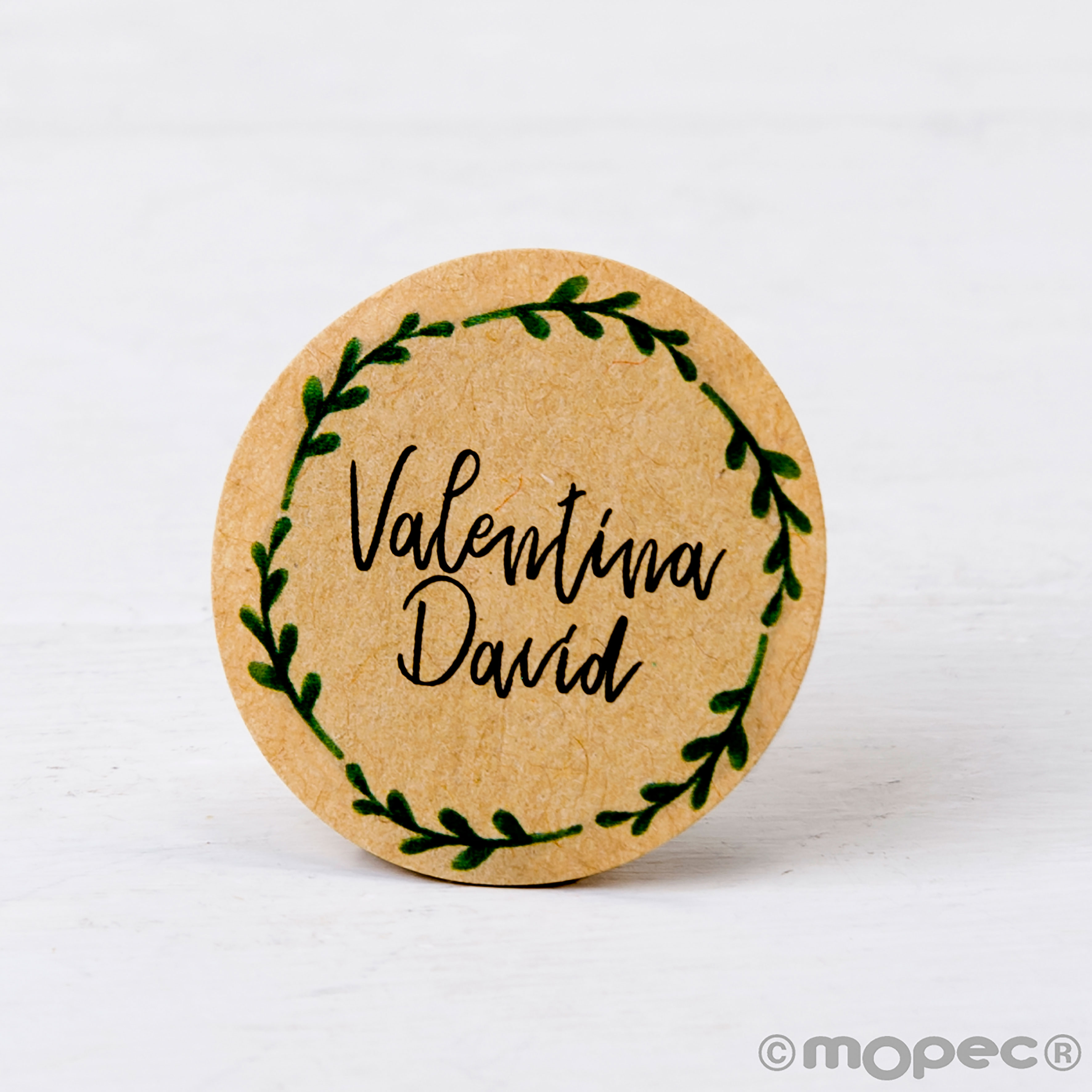 X443 PERS. 48 Индивидуальные крафт-стикеры 'филиалы короны' Dekoraniaevents Bodas 