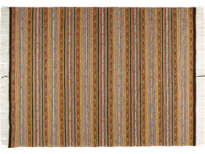 Ковер ручной работы из шерсти и рафии