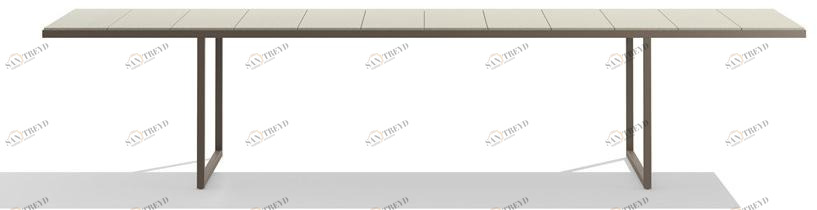 TRIBÙ Прямоугольный стол из вулканического камня Nox 02252/02254