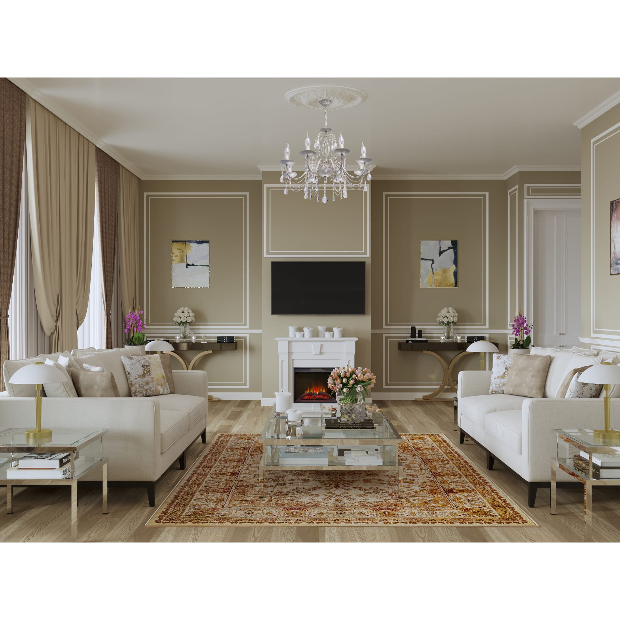 82018449 Свеча-столбик 6/15 см цвет бежевый Santreyd  - Вид №4