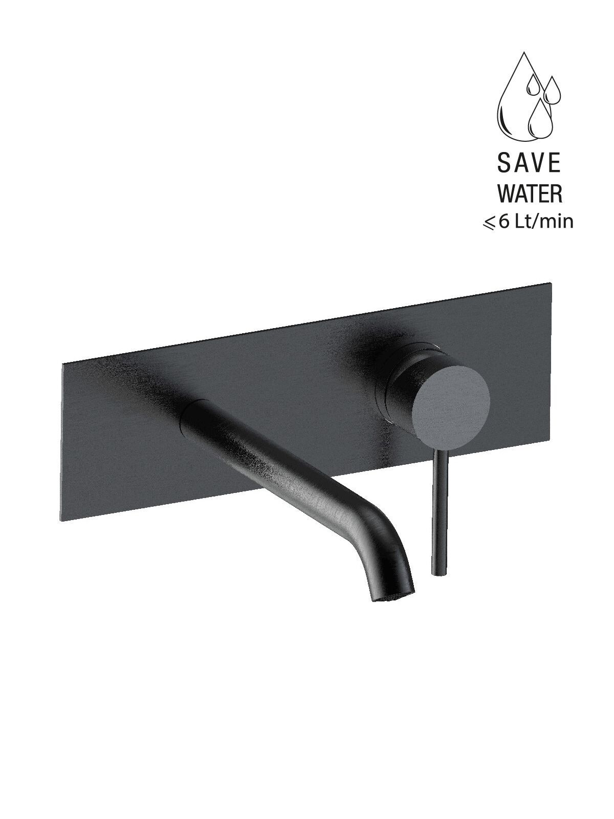 Настенный смеситель для раковины с 2 отверстиями из нержавеющей стали без слива Rubinetterie Frattini Pepe XL 316 ARCH-00004390 - Вид №2