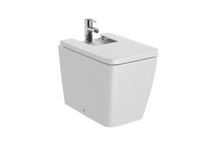 AZ57531630 SQUARE - Биде пристенный с мягкой крышкой ROCA Inspira