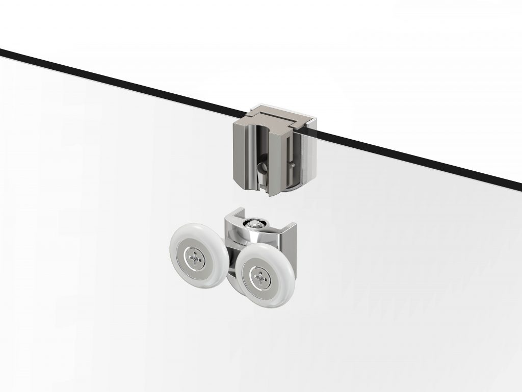 Дверь душевая для установки с боковой панелью KAS14 Merlyn MERLYN IQ Хромированный  - Вид №2