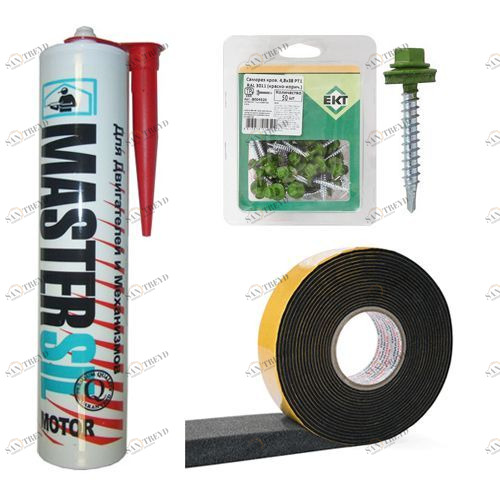 Монтажный набор "Для установки проходки кровли" (зеленый) Santreyd 2655