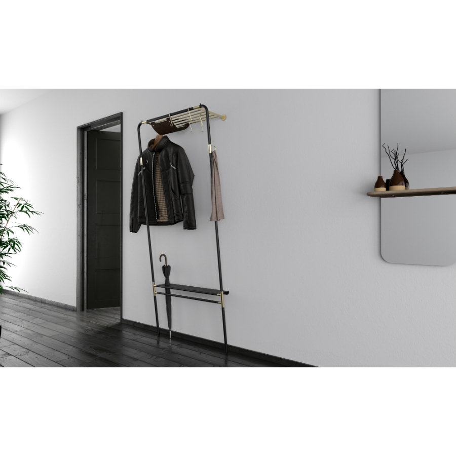 Вешалка в прихожую Lean On Me, черная UMAGE 5251 - Вид №1