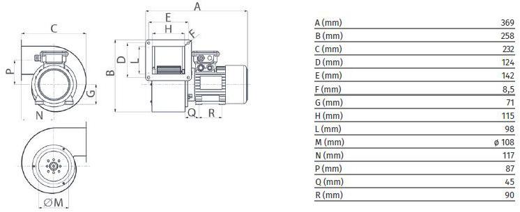 Vortice Центробежный аспиратор Vorticent c e 30323 - Вид №4