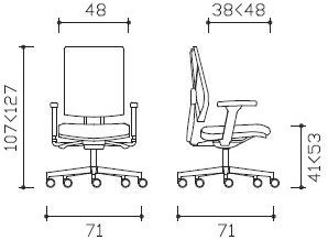 Manerba Поворотный офисный стул с подлокотниками sun-id-1447087 - Вид №6