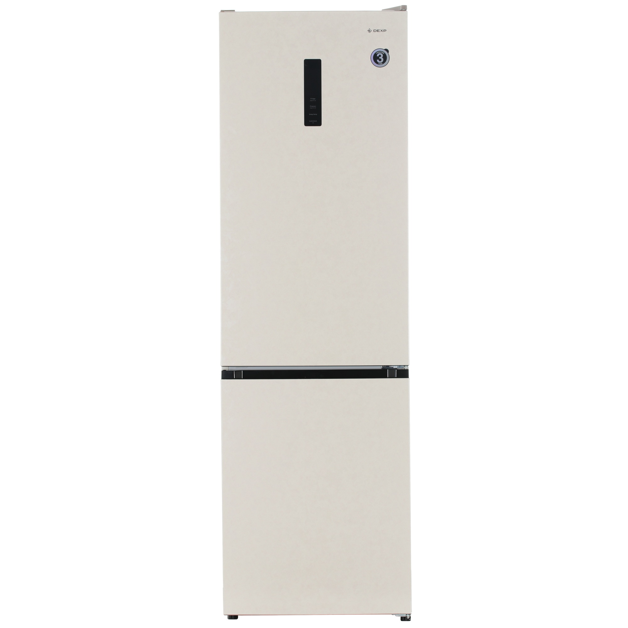 5401197 Холодильник с морозильником   DEXP B4-34BKA бежевый STDN-0014177 - Вид №2