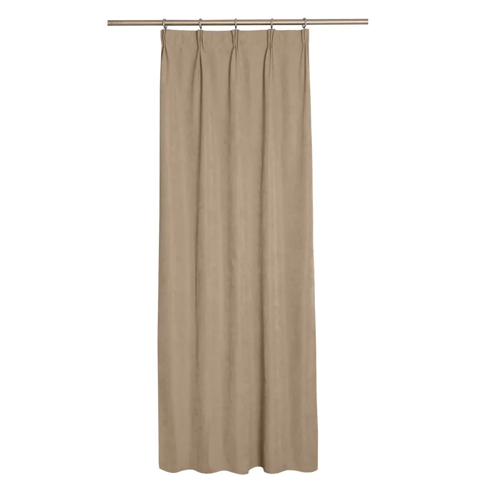 Штора на ленте Jimena 160x260 см цвет коричневый 82922222 STLM-2179070 INSPIRE 