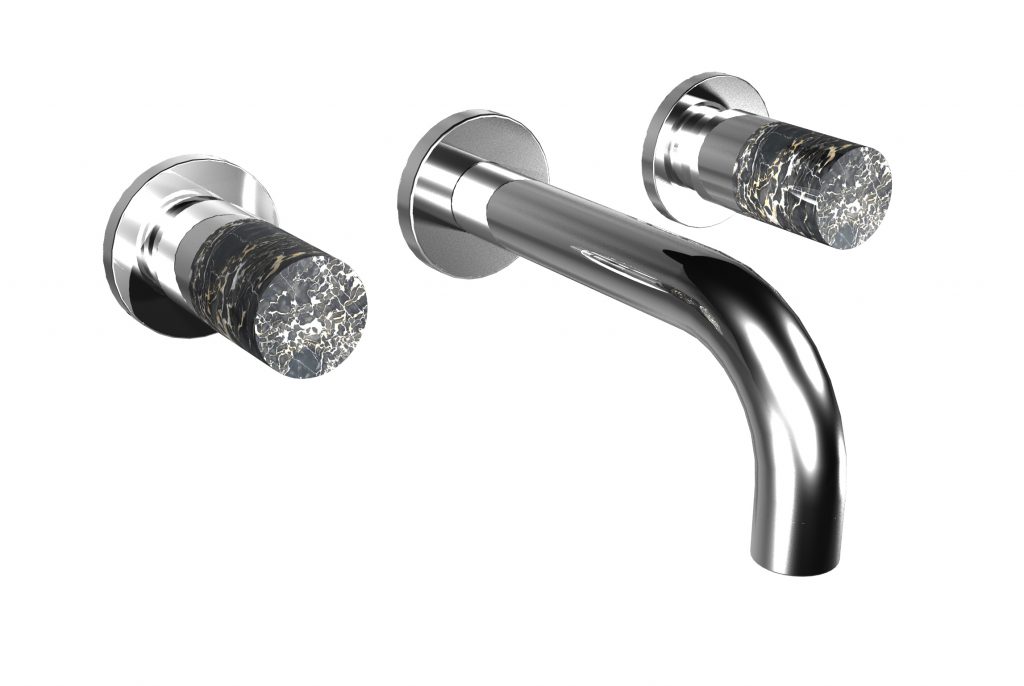 40538/16-22 Смеситель для раковины настенный, 160-220 мм. носик. Bongio Aqua