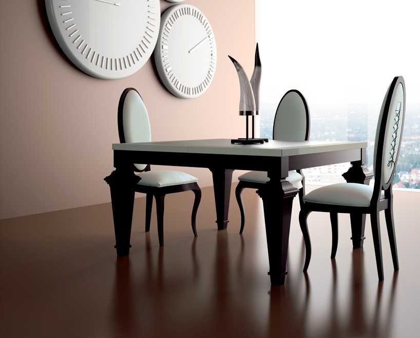 107443 Обеденный стол 130 x 130 см La Ebanisteria Opera