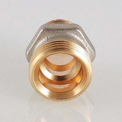 VTr.580.NEI.040E Ниппель для коллекторного блока, под расходомер Valtec 1/2 х 3/4", "евроконус"  - Вид №14