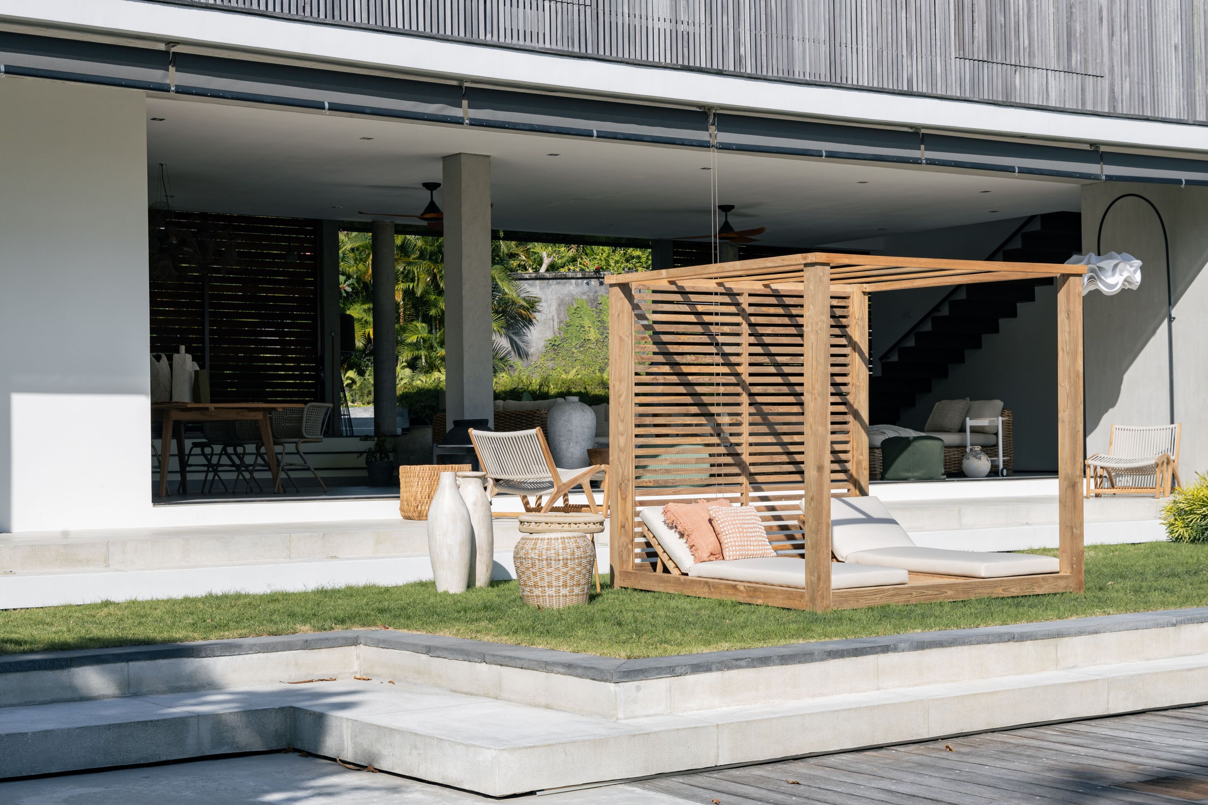 Садовая кровать из тикового дерева с балдахином cbdesign Zen ARCH-00057719 - Вид №4