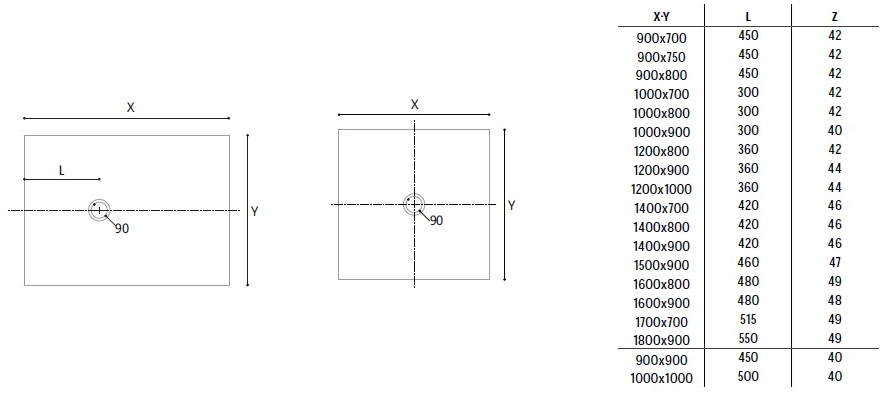 Glass1989 Акриловый душевой поддон Showering sun-id-1482343 - Вид №1