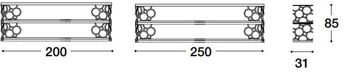 VOLPI Прямоугольная консоль с полками Luigi volpi Lv-28002 - Вид №1