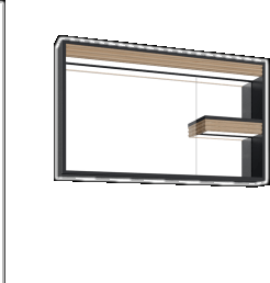 Верхний модуль Intenso антрацит-W.Walnut / IT1098.00.AW Intenso