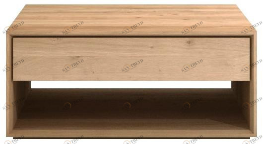 Ethnicraft Прямоугольный журнальный столик из массива дерева Oak nordic 51446