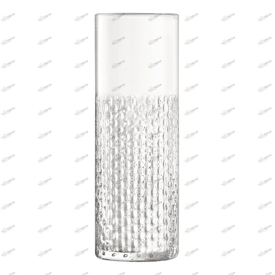 Ваза стеклянная прозрачная 20 см Wicker LSA INTERNATIONAL - 00-3894922 Прозрачный 