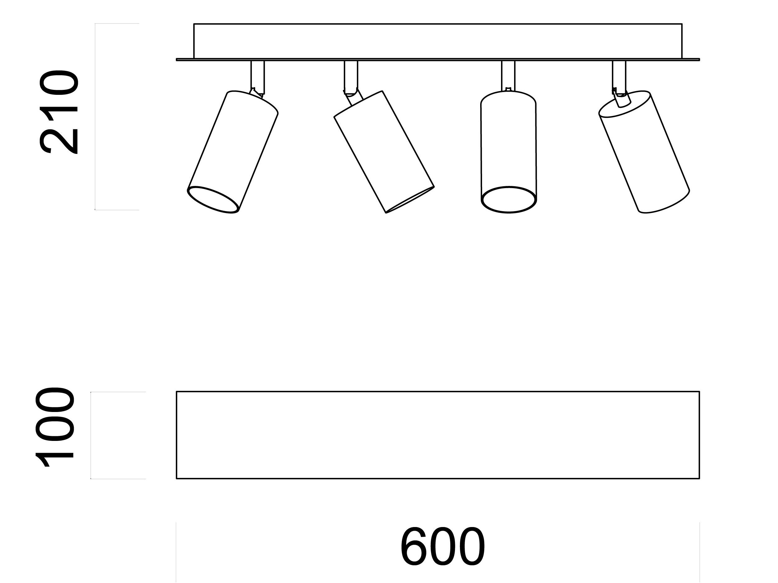 Несколько регулируемых потолочных прожекторов WayPoint форма ARCH-00131383 - Вид №9