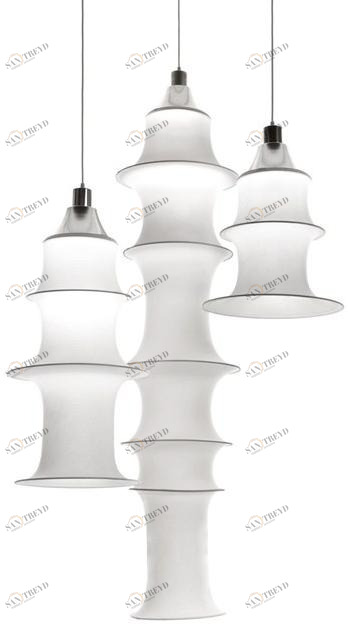 Danese Milano Подвесной светильник из алюминия и эластичной сетки Falkland sun-id-1364603