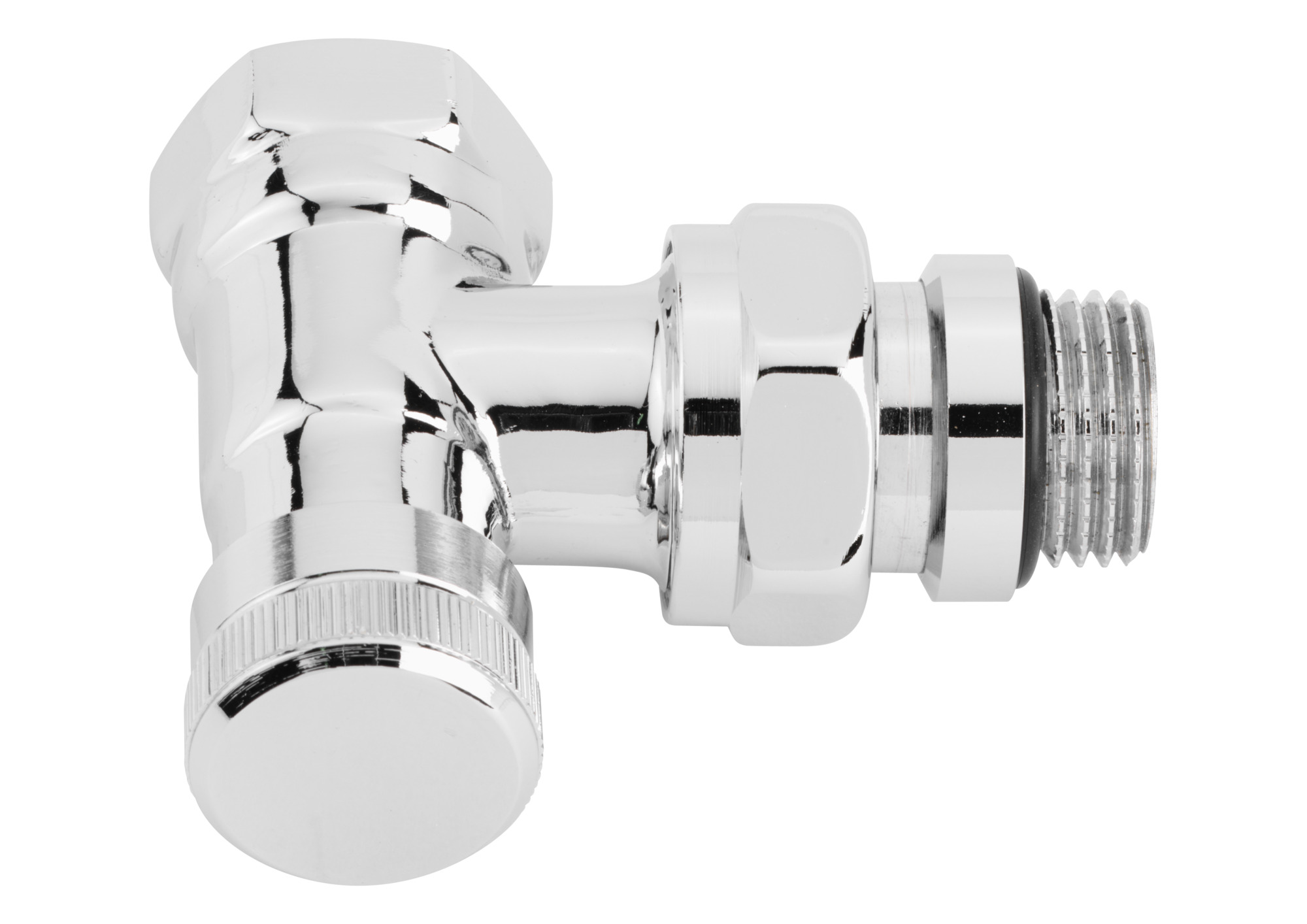 Danfoss Клапан RLV для бокового присоединения к радиатору RLV-CX Клапан запорный Ду 15, угл., хром 003L0273  - Вид №12