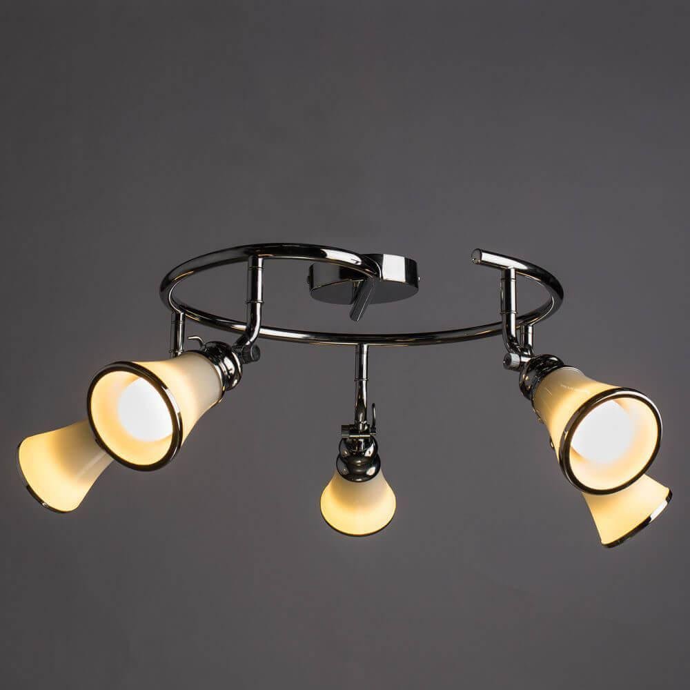Спот потолочный на 5 ламп белый Arte Lamp A9231PL-5CC ARTE LAMP 81 CHROME 00-3891145 Белый  - Вид №1