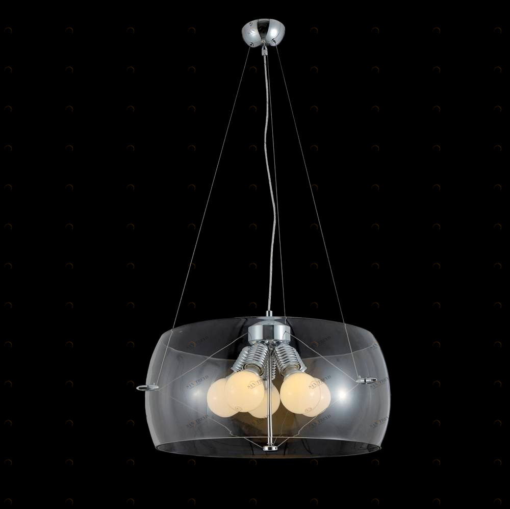 Подвесная люстра Crystal Lux Style SP5 Transparent CRYSTAL LUX ДИЗАЙНЕРСКИЕ, STYLE 056967 Серый 