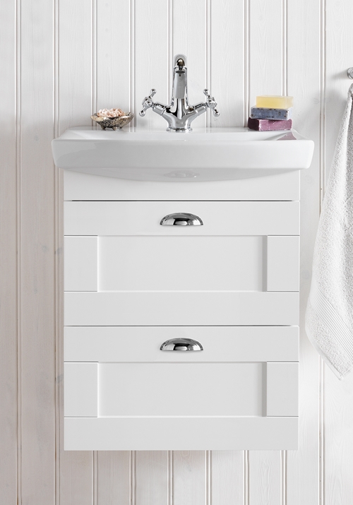 1751420 Life 600 M Шкаф Для Умывальника И Передняя Рама Ящика ... Hafa  Белый 