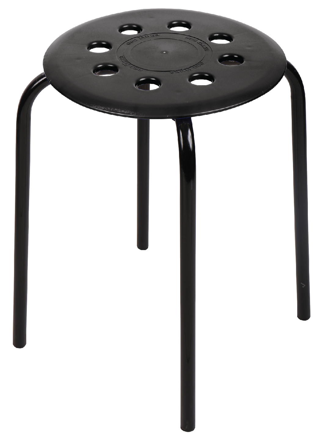 86587045 Табурет ТП01 33x33x46 см пластик цвет чёрный STLM-0070518 Santreyd 