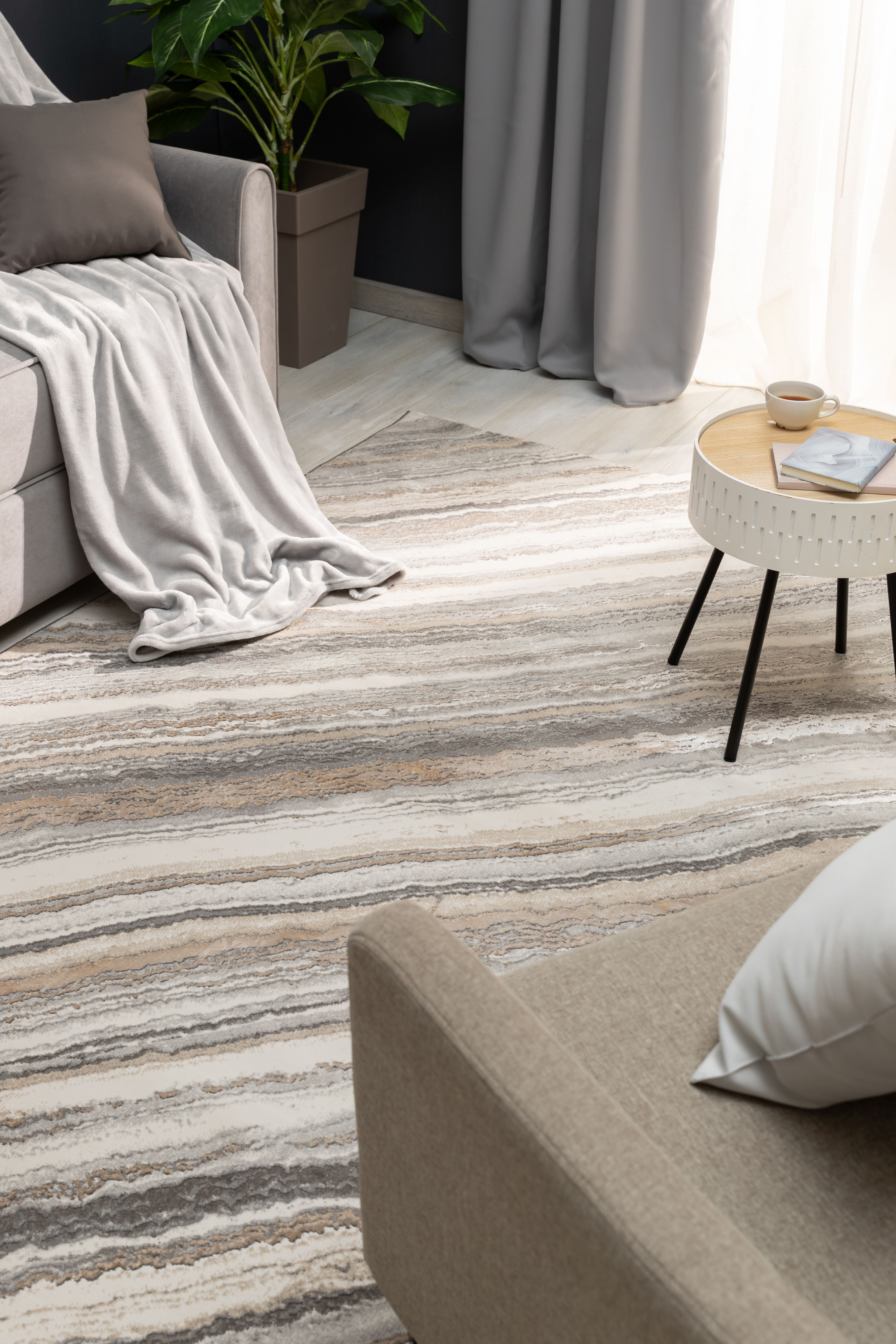 82656418 Ковер полиэстер Granada 33368 80x150 см цвет серый STLM-0032939 Santreyd  - Вид №4