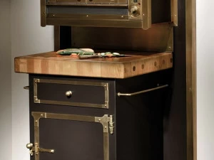 Officine Gullo Отдельностоящий кухонный модуль из нержавеющей стали с ящиками