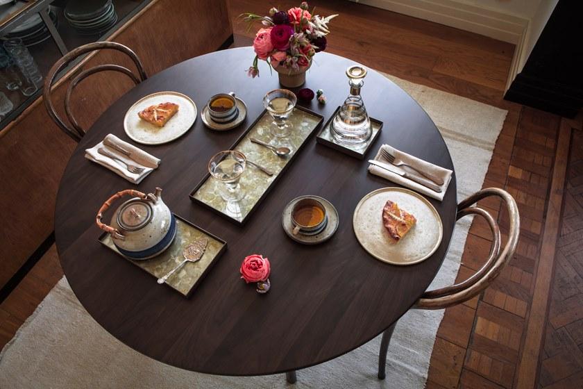 Ethnicraft Прямоугольный поднос из декорированного вручную стекла Organics sun-id-1389143 - Вид №5