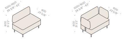 Martex Диван из ткани Nucleo sun-id-1458970 - Вид №4
